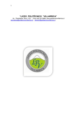 Extracto Reglamento Conviviencia Escolar - liceo polit&eacute;cnico c- 40