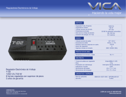 Regulador Electrónico de Voltaje T-02 1200 VA/700 W 8 - Vica