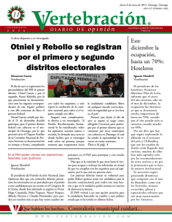 Otniel y Rebollo se registran por el primero y segundo distritos