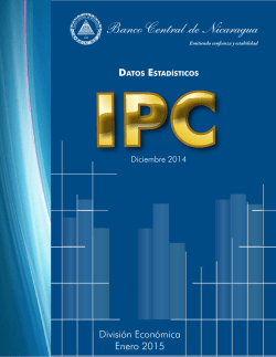 Datos Estadísticos IPC, Diciembre 2014