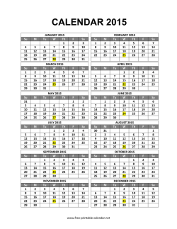 calendar 2015 - Local3707