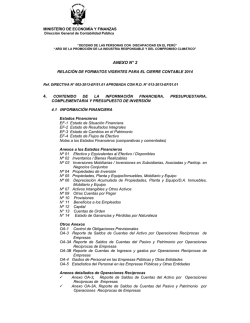 ANEXO N&deg; 2 - Ministerio de Econom&iacute;a y Finanzas