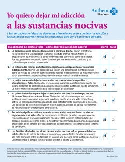 Yo quiero dejar mi adicci&oacute;n a las sustancias nocivas - Anthem