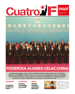 PODEROSA ALIANZA CELAC-CHINA - Partido Socialista Unido de
