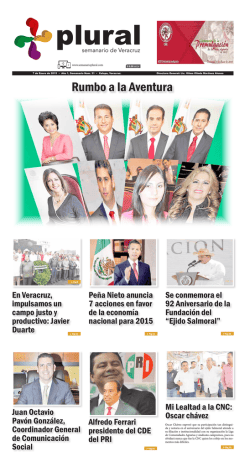 Rumbo a la Aventura - Semanario Plural