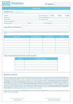 Formulario de Reembolso