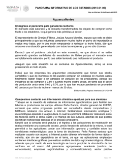 Panorama Informativo Diario de los Estados 2015 - aserca