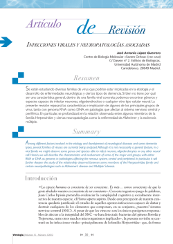 Infecciones virales y Neuropatologías asociadas - Severo Ochoa