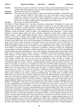 Spanish Sakar Murli of 07/01/2015 - Brahma Kumaris