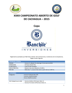 bases campeonato - Federacion Chilena de Golf