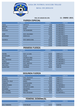 FUERZA ESPECIAL PRIMERA FUERZA SEGUNDA - ligatellez.com