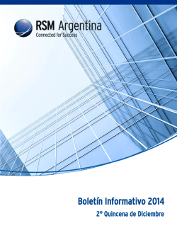 Boletín Informativo 2014