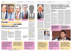 Fiscal&iacute;a pide formalizar a D&eacute;lano y Lav&iacute;npor delito tributario - Pulso