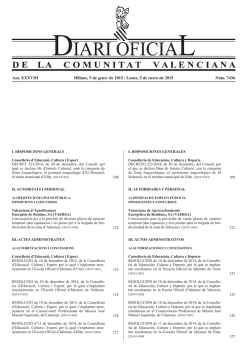 DOCV sencer (pdf 11.025KB) - Diari Oficial de la Comunitat