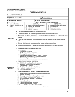 Auditoria I.pdf - Facultad de Ciencias Econ&oacute;micas - Universidad