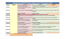 Segundo Curso SMU-AUA, Puerto Vallarta, Jalisco 5-8 de febrero
