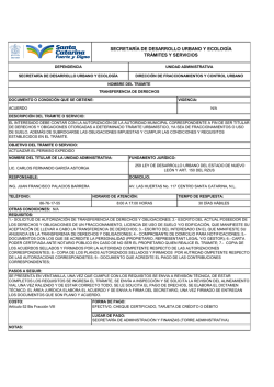 secretar&iacute;a de desarrollo urbano y ecolog&iacute;a tr&aacute;mites y servicios