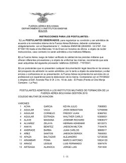 fuerza aérea boliviana departamento v-institutos emgfab bolivia