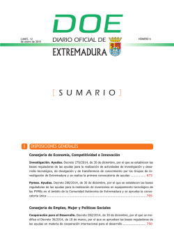 Descargar DOE completo - Diario Oficial de Extremadura