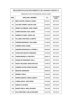 REACREDITACION MOVIMIENTO DE GANADO GRUPO 5