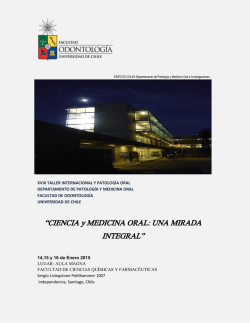 “CIENCIA y MEDICINA ORAL: UNA MIRADA INTEGRAL”