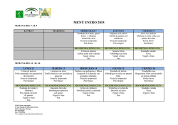 MEN&Uacute; ENERO 2015 - CEIP Vicente Aleixandre Marbella