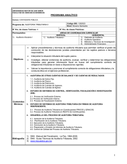 Auditoria Tributaria II.pdf - Facultad de Ciencias Econ&oacute;micas