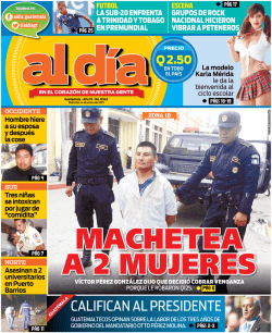 CALIFICAN AL PRESIDENTE
