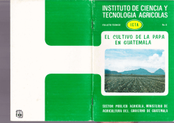 cultivo de papa - Instituto de Ciencia y Tecnolog&iacute;a Agr&iacute;cola