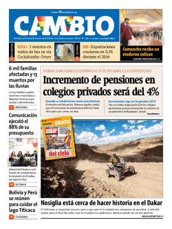 Incremento de pensiones en colegios privados será del 4%