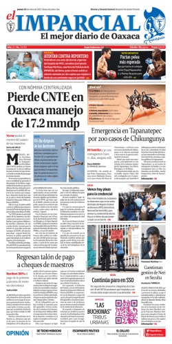 Pierde CNTE en Oaxaca manejo de 17.2 mmdp