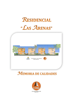 Las Arenas Memoria de Calidades