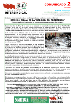 Leer comunicado completo - Confederaci&oacute;n Intersindical