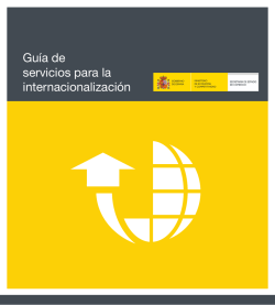 Guía de servicios para la internacionalización 2015