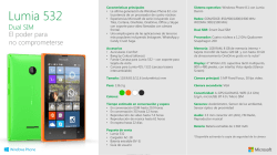 Ficha técnica Lumia 532 Dual SIM