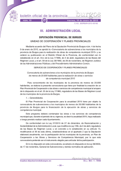 Anuncio 201500165 - Boletín Oficial de la Provincia de Burgos