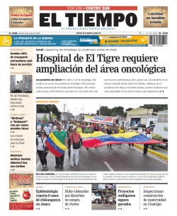 Hospital de El Tigre requiere ampliación del área