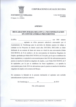 declaraciones juradas - Ayuntamiento de Torrelavega