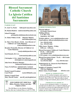 Blessed Sacrament Catholic Church La Iglesia Cat&oacute;lica del