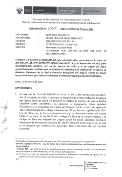 "Año de la Diversificación Productiva y del Fortalecimiento