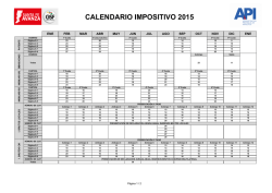 Calendario Impositivo 2015