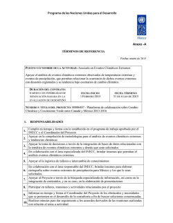 Anexo 1 - El PNUD en México