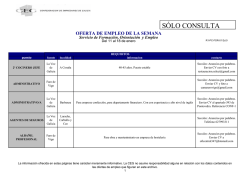 [PDF] Boletín de ofertas de emprego da Confederación de