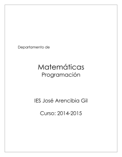 programaci&oacute;n dp mat curso 1415 revisada y para imprimir