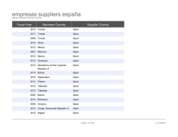 empresas suppliers españa - World Bank Group Finances