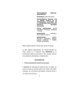 SRE-PSC-0006-2015 - Tribunal Electoral del Poder Judicial de la