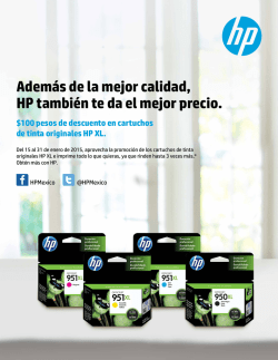Además de la mejor calidad, HP también te da el mejor precio.