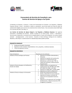 Pymes - Ministerio de Industria y Comercio