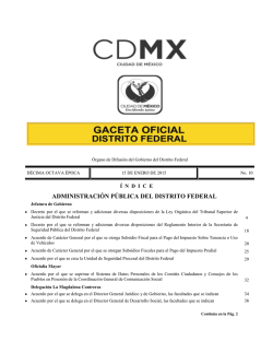 d - Gobierno del Distrito Federal