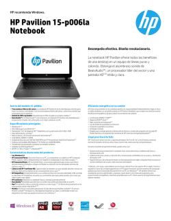 HP Pavilion 15-p006la Notebook